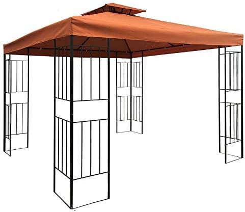 Pavillon Wasserdicht Borneo 3x3m inkl. Dach Festzelt Partyzelt (Terrakotta 07-13)