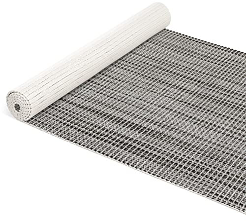 ANRO Badematte Weichschaummatte Bad- und Duschvorleger Antirutsch Badläufer Falscher Uni Grau 100x65cm