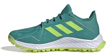 adidas Mixte Enfant Youngstar Chaussures de Hockey, Pure Teal/Lucid Lemon/Core Black, 36 2/3 EU