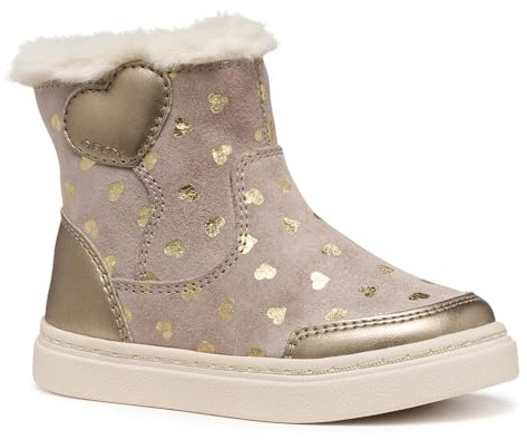 Geox Garçon Fille B Nashik Girl Bottines à la Cheville, Beige foncé, 25 EU