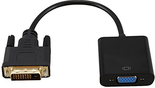 Asyduey adattatore da DVI a VGA da 1080P DVI-D a VGA 24 + 1 25 pin DVI a 15 pin VGA femmina convertitore video per display PC