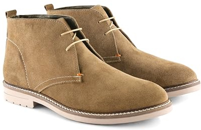 Silver Street London Newington Suede Leather Mens Chukka Boots Lightweight Durable Smart Casual Boots for Men, Tan, UK 9