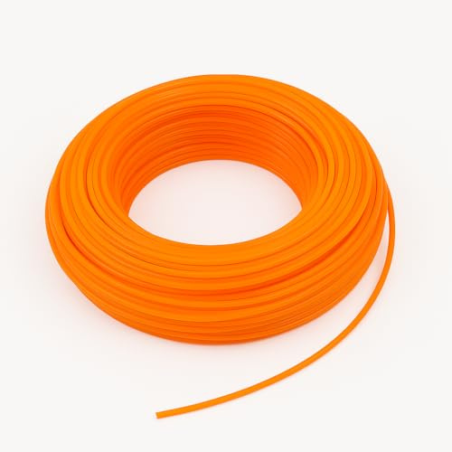 Lemag srl Filo Quadrato per Decespugliatore in Nylon ad Alta Densità – Ø 3 mm – Lunghezza 50 m – Blister da 450 g – Resistente per Uso Intensivo su Erba, Sterpaglia e Vegetazione Dura