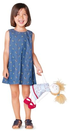 Burda Kids Schnittmuster #9420 Mädchen Sommer-Kleid Gr. 92-122 Nählevel 1 (super easy)