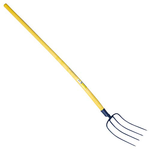 Outils perrin Fourche à Fumier à Douille Emmanché Composite Tubé 135, 4 Dents, 30cm Largeur