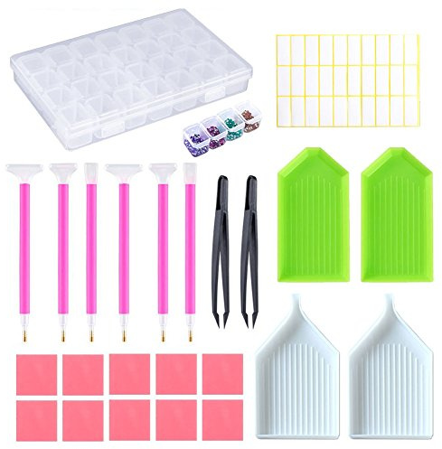 Jatidne Diamond Art Accessories DIY Diamond Painting Kit Diamond Art Pens