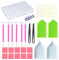 Jatidne DIY Diamond Painting Accessories Full Kit with Diamond Art Tool, Embroidery Box for Earrings, Beads, Necklace