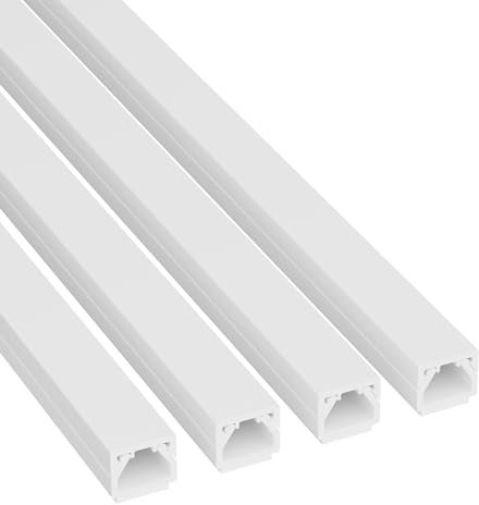 D-Line Square Box Kabelkanal, selbstklebende Kabelhülle, Kabelmanagement zum Verstecken einzelner Kabel