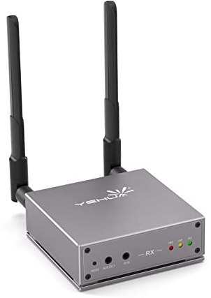 Ricevitore HDMI Wireless, YEHUA 5G Wireless HDMI Extender Ricevitore Streaming Video Audio FHD per TV/Live/Riunione/TikTok/YouTube/Streaming Blu-ray (200M)