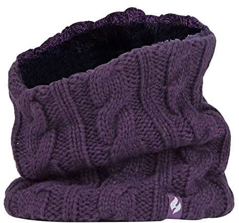 HEAT HOLDERS Damen-Thermo-Winter-Halswärmer, 3,5 Tog, Einheitsgröße, reines violett, Ladies