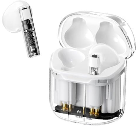 Wireless Earbuds For Lenovo Tab M10 (Gen 3), M10 Plus (3rd Gen) M11, M10 HD (Gen 2), Tab P11, P11 Pro, P11 Plus, P12, IPX4 Clear Casing True Wireless Lightweight Sport In Ear Earphones Headphones (6C)