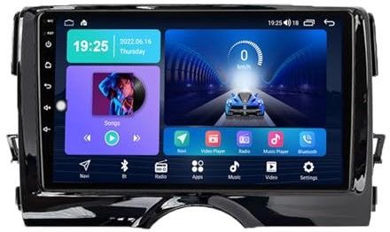 Generico Lettore Dvd per Auto Android 14 da 9 per Toyota Reiz Mark X (2009-2019) con Navigazione GPS, Bluetooth, Carplay, comandi al Volante, Telecamera di retromarcia AHD, Radio FM