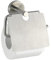 Toilettenpapierhalter mit Deckel Bosio Edelstahl matt