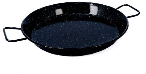 Poêle à paella en acier émaillé Vaello Campos La Valenciana - 60 cm 30cm noir