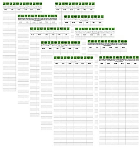 10 x XXL Petling Logstreifen Geocaching Logbuch für große Petlinge 18cm x 40cm