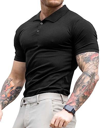 Lehmanlin Men's Slim Fit Athletic T-Shirt Polyester Casual Wear Soft Breathable Underwear