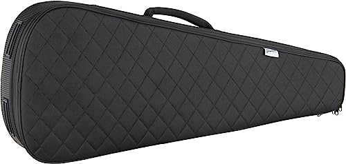 Shaman EGBT-1122BK E-Gitarre Tasche - Dick gepolsterter Gigbag für E-Gitarren - Verstellbare Halsstütze mit Klettsicherung - Gepolsterte Außentasche - Extra Tablet-Fach - Versenkbare Rucksackgarnitur