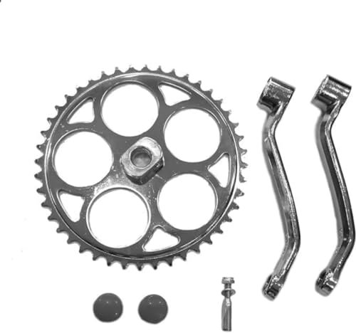 CDHPOWER Bicycle Crankset Wide Crank Kit with 44T Sprocket, Bike Bottom Crankset- Gas Motorized Bicycle