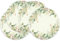 Eukalyptus Sommer Platzsets 4er Set rund Platzsets Ø 37 cm, Gold Blätter Blume Tischsets Waschbar Platzdeckchen für Küche, Restaurant, Bauernhaus, Urlaub, Party Dekor