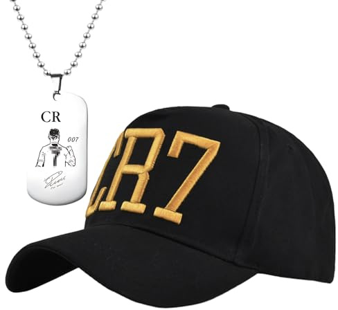 ZVBRSKM Casquette de baseball, kits de football, casquette et collier, casquette de baseball pour enfants et adultes, cadeau pour les pieds