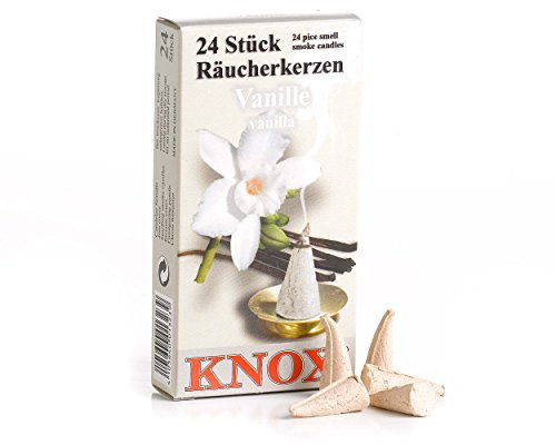 cônes d'encens - Vanille - Authentique allemand fumeurs Erzgebirge - Knox