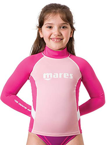 Mares Mädchen Junior Rashguard, Pink, S