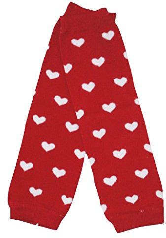 Petitebella Red Hearts Little Girl Leg Warmers (One Size)