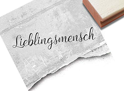 Stempel Lieblingsmensch - Textstempel Valentinstag Liebe Freundschaft Familie Scrapbook Karten Einladung Geschenkanhänger Deko - zAcheR-fineT