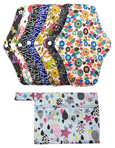 MILISTEN 8st Wiederverwendbare Inkontinenzeinlagen Serviette Sanitär Stoffbinden Für Damen Waschbare Pads Slipeinlagen Pflegematte Reinigungstücher Menstruationsbinden Damenbinde Mädchen