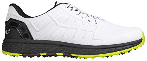 Stromberg - Razor - Mens Spikeless Waterproof Golf Shoes - Comfortable Memory Foam - Mens Sports Trainer - White - 8