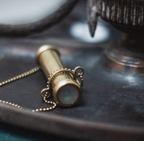 JP GAMES LTD Roy Cohen Mini-Kaleidoskop, Messing, handgefertigt, 5 cm, hergestellt in Israel