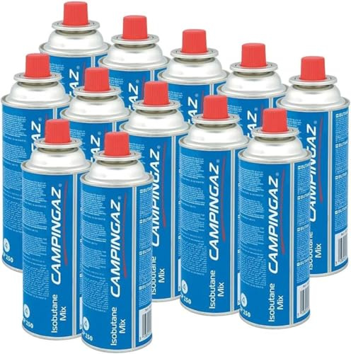 FYSHOP -Campingaz CP250 Cartucho de Gas con Válvula – 220 g | Gas Isobutano para Hornillos y Cocinas Portátiles | Combustible Outdoor Seguro y Fácil de Usar (12)