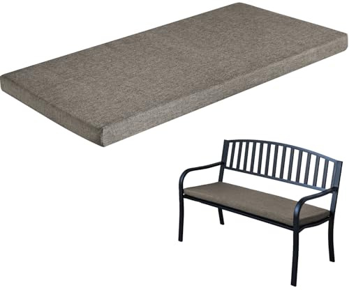 O·Lankeji Bankauflage 120x40x5cm Abnehmbarer Bezug, Bankkissen Hochwertige Schaumstoff, Sitzpolster Bank rutschfeste, Sitzkissen Bank für Outdoor, Gartenbank, Terrasse, Fensterbank