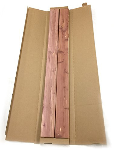 Cedar Elements Aromatic Red Cedar Planking Closet Liner 1/4 x3-3/4 x48 inch Unfinished Red Cedar Aromatic Cedar Tongue and Groove Wall Plank (15 Square Feet 1PK)