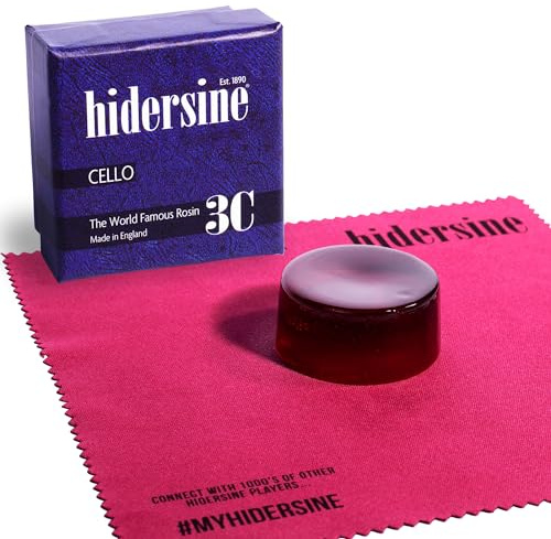 Hidersine 3C Premium Cello Rosin - 20g Medium Size Cake - Ideal cello rosin for players of all standards.