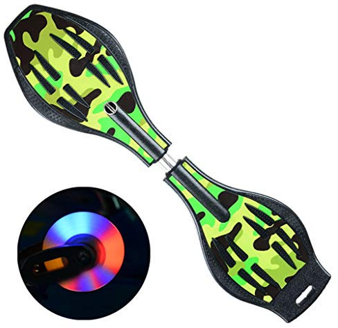 LZY Caster Board Skateboards Snake Board Vitality Board Camo Casterboard für Wave Surf Waveboard Rockin Vigor Experience Street Surfing