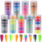 Duufin 54 Farben Nagel Pigment Pulver Pigment Nagelpulver Glitter Nagelpuder Nail Powder für DIY Nagel Kunst Dekoration