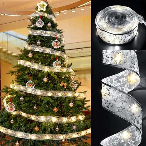 Guirnalda De Luces Navideñas, 5m Luces LED De Navidad, Luces De Cinta Para árbol De Navidad, Decoración De árbol De Navidad, Lazo De Luces Para árbol De Navidad, Luces La Cinta Del árbol Navidad