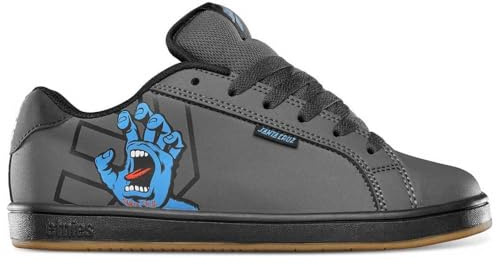 Etnies Fader X Santa Cruz Unisex-Sneaker für Kinder, Dunkelgrau Schwarz, 21.0 cm