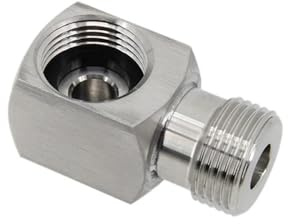 Raccordo a gomito Curva a gomito a basso profilo for accoppiatore fusto Filettatura femmina su filettatura maschio 5/8 BSP