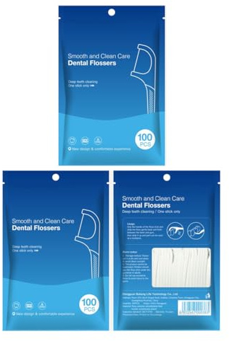 TBCDS 300 Pezzi Archetti Filo Interdentale a Doppia Linea, Scovolini Dentali e Forcelle, Per la Pulizia dei Denti, Profonda e Gengive Sane, Facili da Usare, Antibatterici, Ideali per Spazi Ristetti