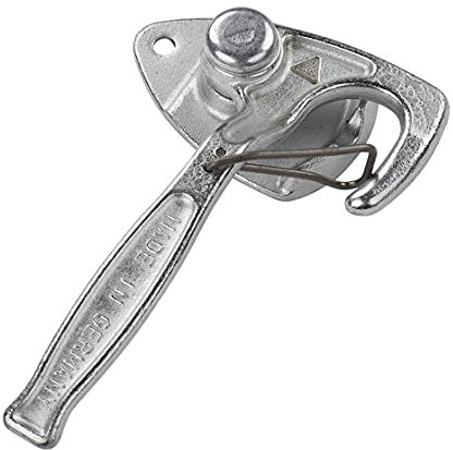 FBS – Cierre de palanca angular | lado derecho | tamaño 1 | longitud de palanca 172 mm | orificio 8,5 mm | con seguro de resorte | bisagra | pared de bordo | remolque | coche | remolque | montaje de