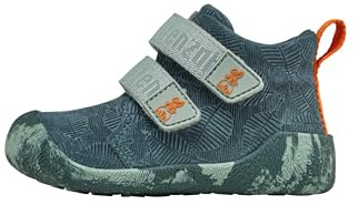 Affenzahn Scarpa Primi Passi Pelle Talky Antiscivolo, con Chiusura a Strappo, Robusto, Leggero, Taglie 19-25 Coniglio - Petrol