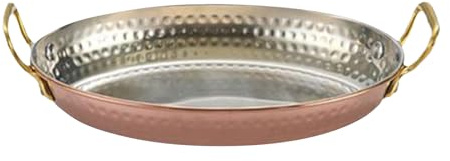 Pa-ella Padella, Padella Di Cottura In Acciaio Inossidabile, Padella Pa-ella Con Manici 18x12.5x3cm/7.09x4.92x1.18 Pollici Spaziosi E Facili Da Trasporto/uso Versatile Per I Ristoranti In Campeggio