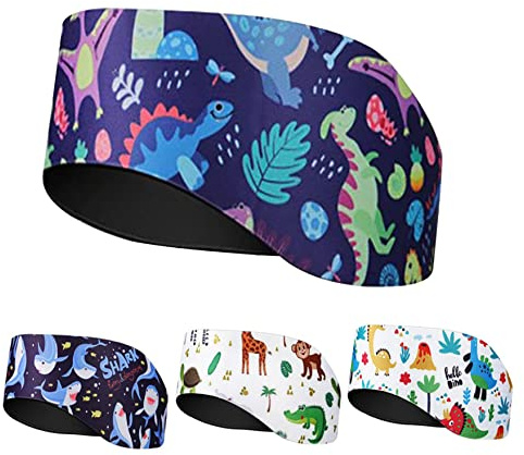 4 Unids Diadema Deportiva Orejeras Natación Banda para la oreja Neopreno Ajustable Niños Adultos Baño Impermeable Protección para los oídos Diadema L03 natación