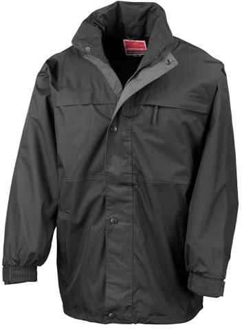 Result RE67A Multi-Function Midweight Jacket - Black/Grey, Large