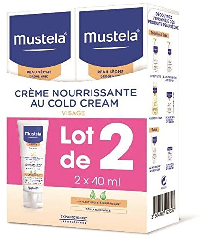 Mustela Nourishing Cream with Cold Cream 2 x 40 ml