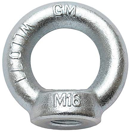 Ringmutter Ringmuttern Ösenmutter Augmutter Transportöse Kranösen Verzinkt (2, M 16)