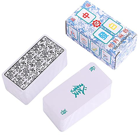 Mahjong-kort, Klassiska Mahjong-spelkort, 136 Kinesiska Mahjong-kortset Kortspel Mahjong Card Print Handheld Mahjong Game Card Game Mahjong Spelkort Brädspel