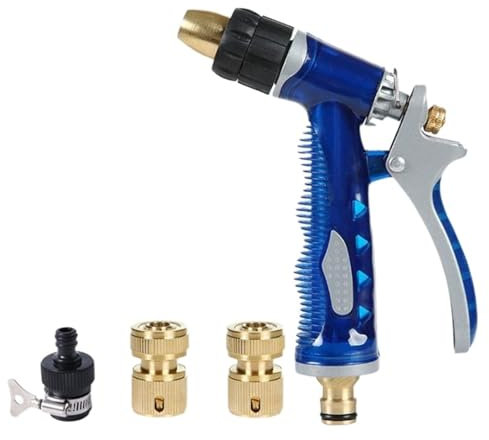Pistolet à eau Portable haute pression, Durable, arrosage de pelouse de jardin, outil d'arrosage de lavage de voiture, tuyau, buse en laiton réglable (Size : A)
